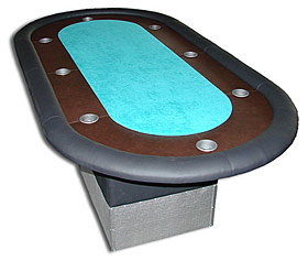 Table poker ovale