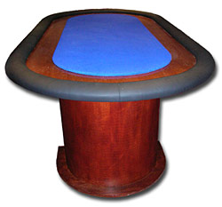 Table poker ovale